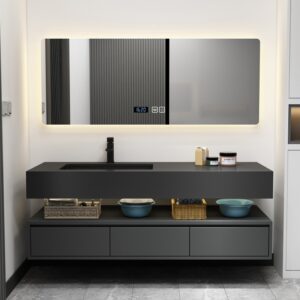 sleek floating vanity